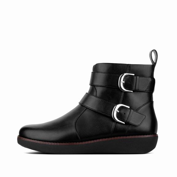 Bottines Femme Fitflop Laila Cuir Noir (PRF345820)